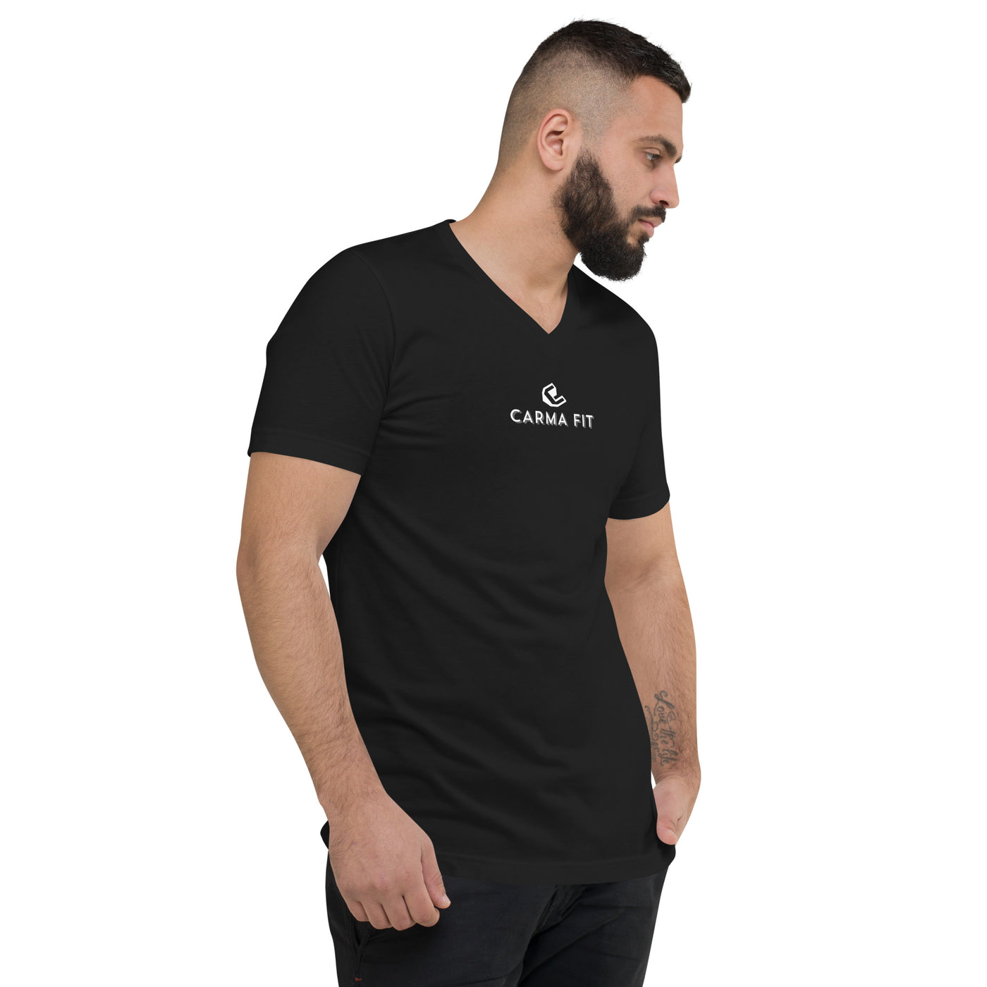 CarmaFit Unisex Short Sleeve V-Neck T-Shirt